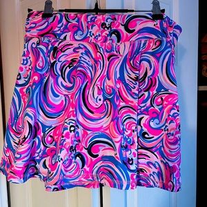 Lilly Pulitzer Luxletic Alia tennis skort in Raz Berry NWT.